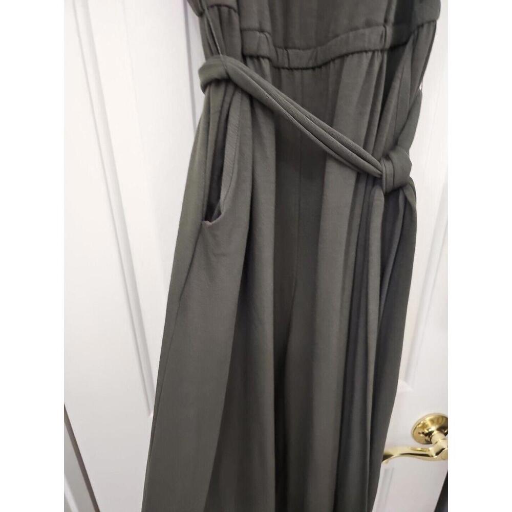 Torrid Culotte Jumpsuit 12 Green Plus Size Rayon Flowy - Picture 3 of 8